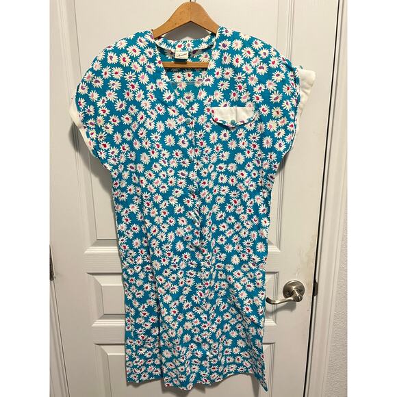 Vintage Armonie blue and white floral dress from Italy - Picture 1 of 5